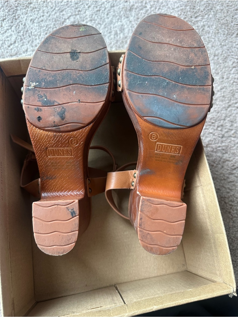 Dunes Sealy Sandals in Caramel 8 - Picture 9 of 10
